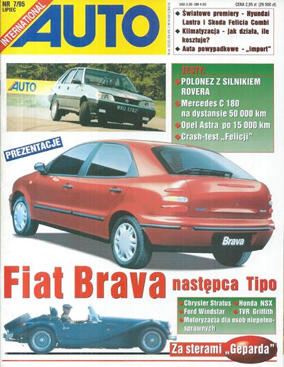 Auto International numer 7/1995 okładka